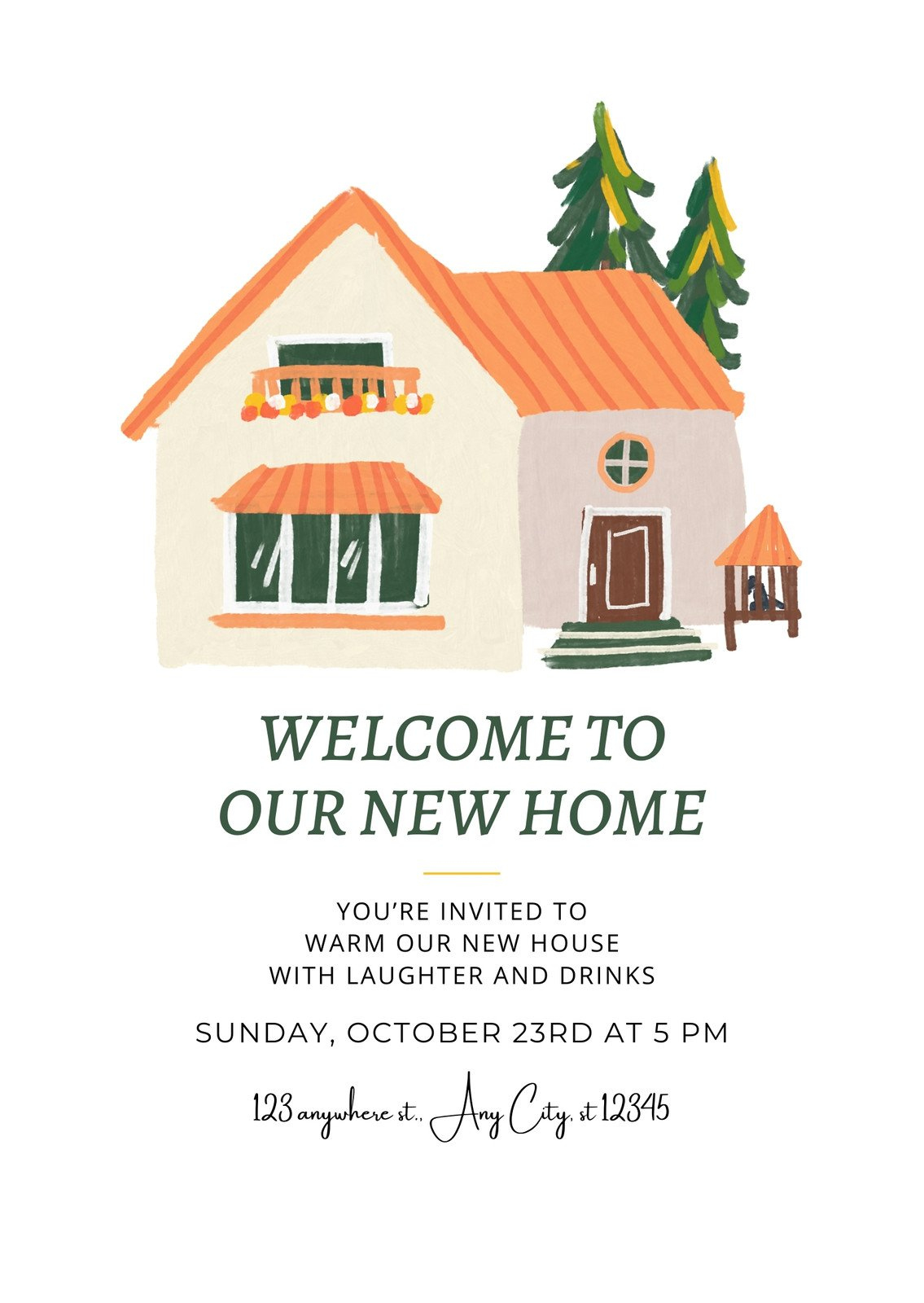 Free, Custom Printable Housewarming Invitation Templates | Canva with regard to Free Printable Housewarming Invitations Cards