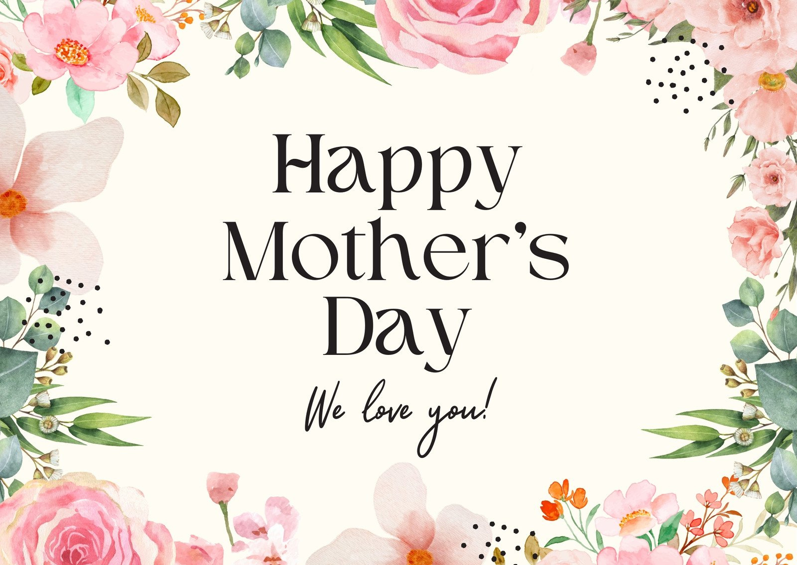 Free Custom Printable Mother'S Day Card Templates | Canva within Free Mother'S Day Printables