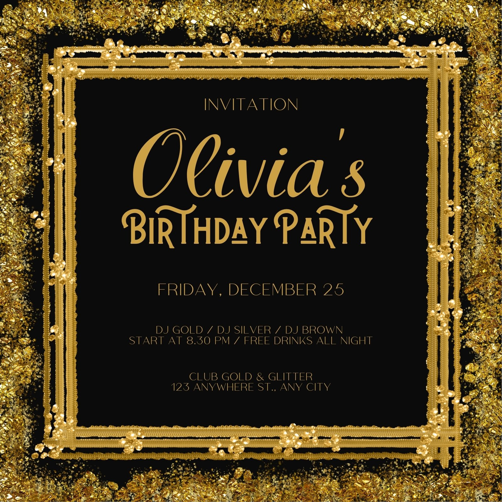 Free Custom Printable Surprise Party Invitation Templates | Canva intended for Free Printable Surprise 40th Birthday Party Invitations