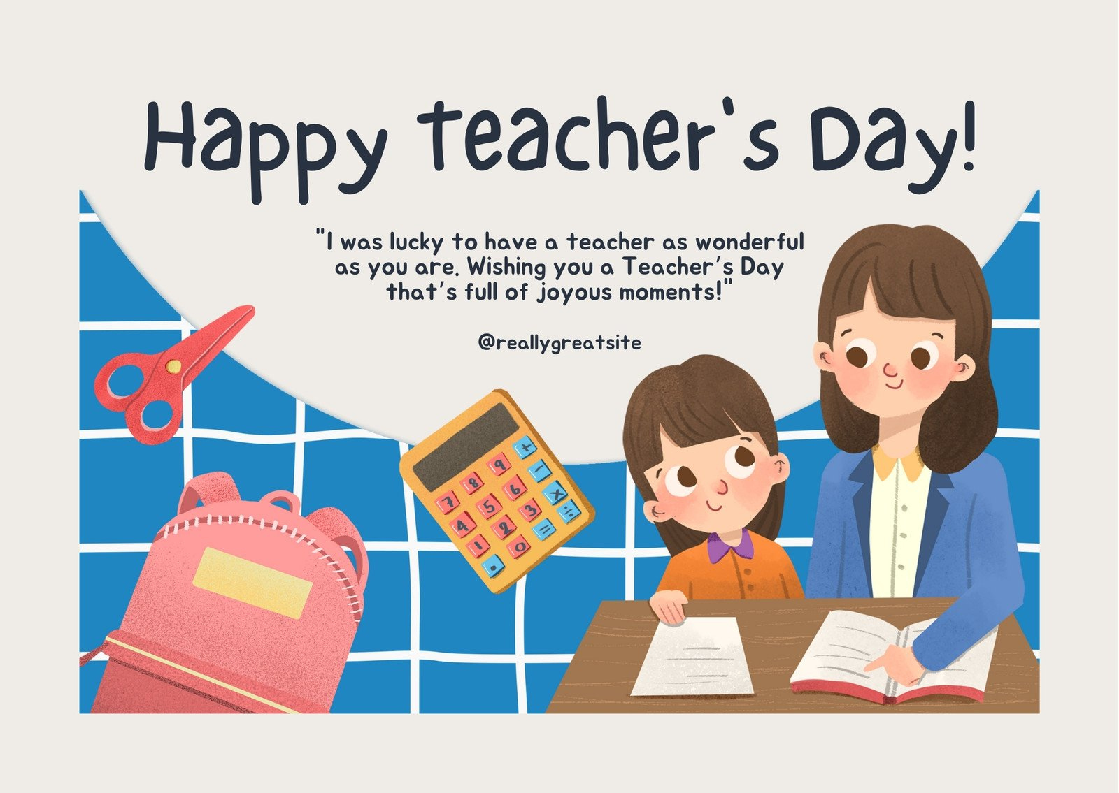 Free Custom Printable Teacher&amp;#039;S Day Card Templates | Canva for Free Printable Teacher&amp;amp;#039;s Day Greeting Cards