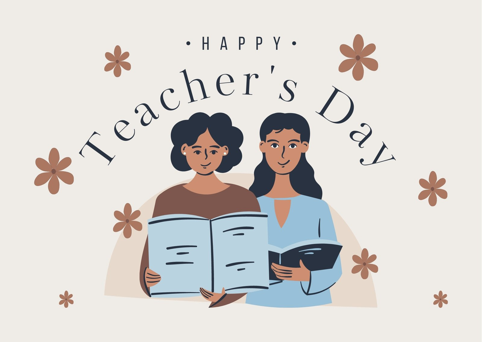 Free Custom Printable Teacher&amp;#039;S Day Card Templates | Canva for Free Printable Teacher&amp;#039;S Day Greeting Cards