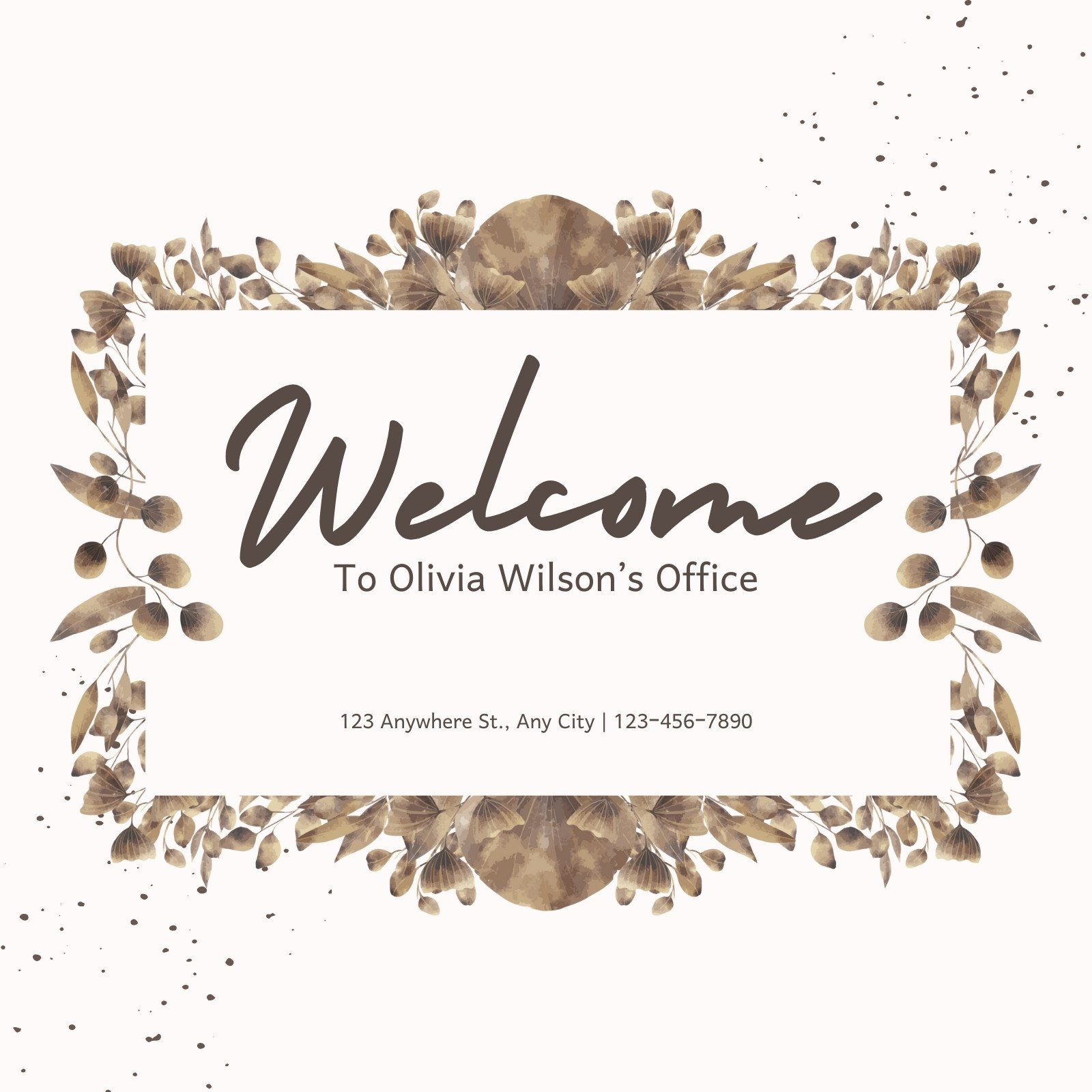 Free Custom Printable Welcome Yard Sign Templates | Canva intended for Free Printable Welcome Sign Template