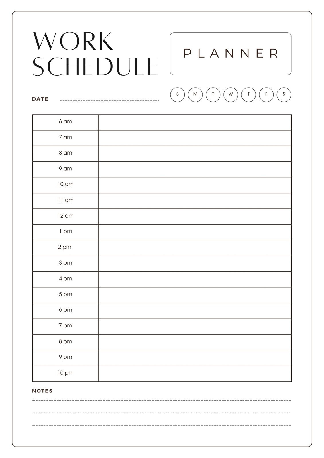 Free Custom Printable Work Schedule Planner Templates | Canva intended for Free Printable Blank Work Schedules