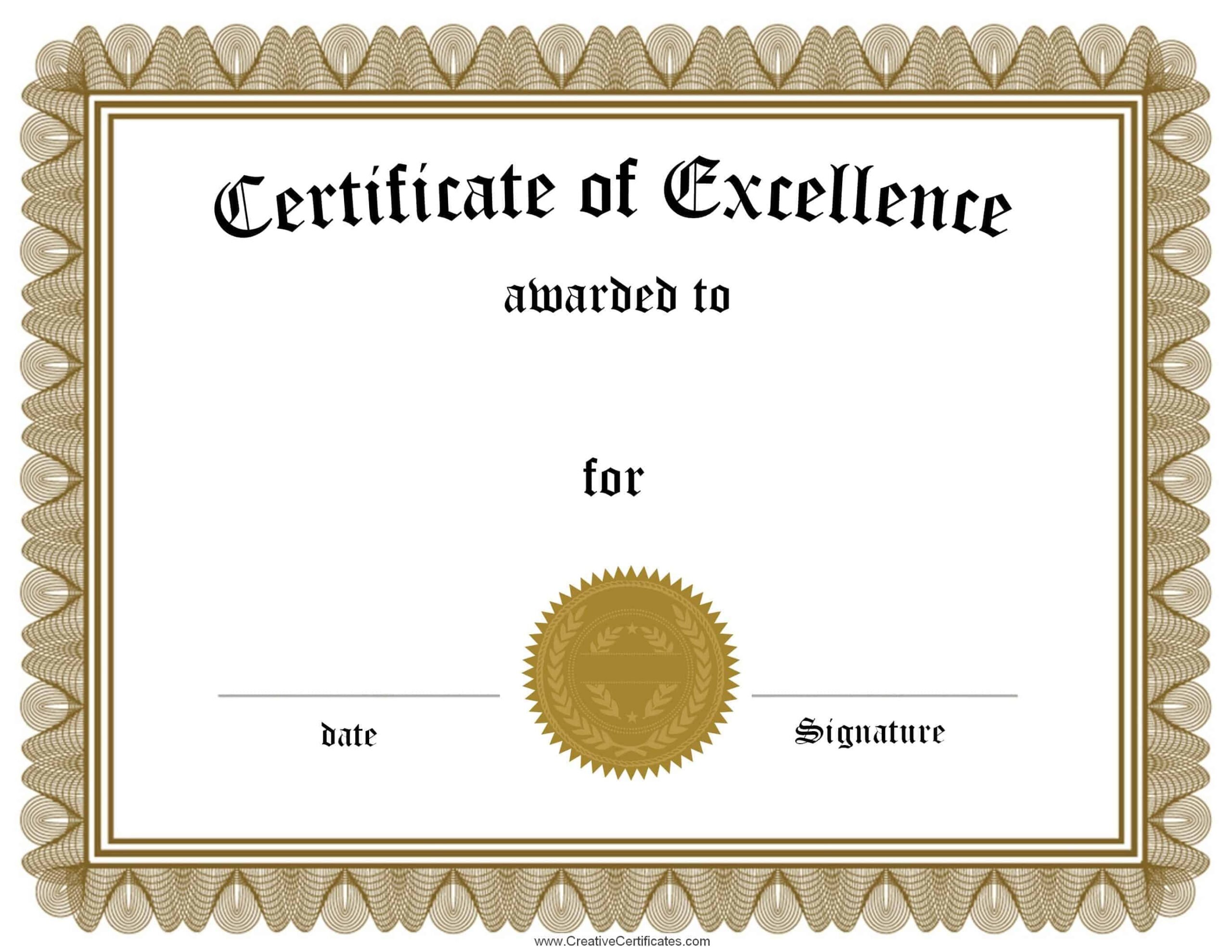 Free Customizable Certificate Of Achievement | Editable &amp;amp; Printable intended for Free Printable Blank Certificates of Achievement