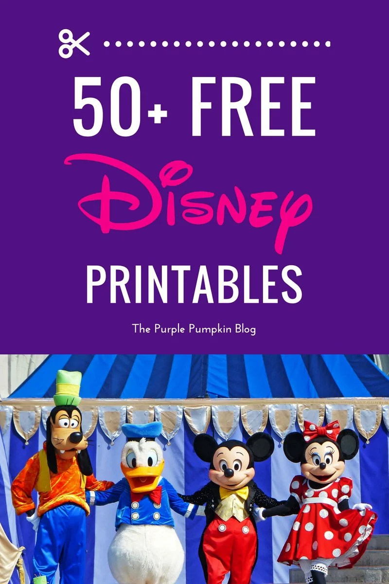 Free Disney Printables - Download &amp; Print At Home! in Free Disney Printables