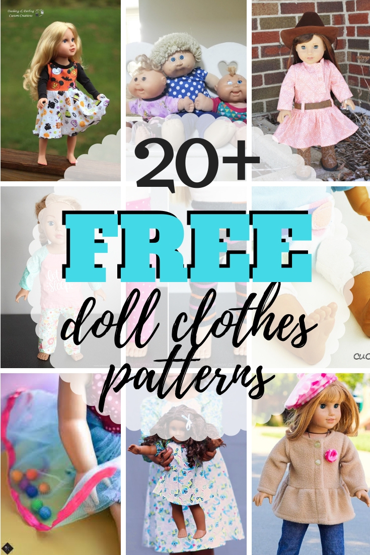 Free Doll Clothes Patterns - For All Types Of Dolls | Sew Simple Home inside Free Printable Crochet Doll Clothes Patterns For 18 Inch Dolls