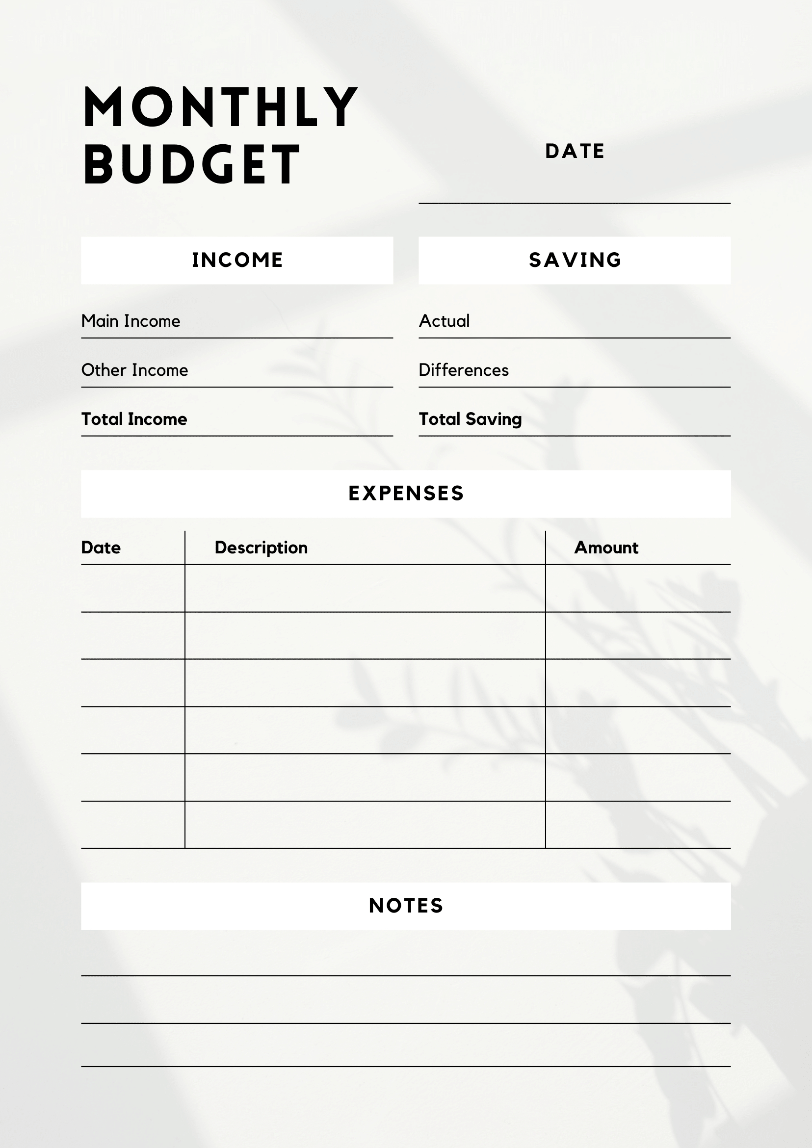 Free Download Printable Monthly Budget Planner Pdf Templates pertaining to Free Printable Financial Planner 2025