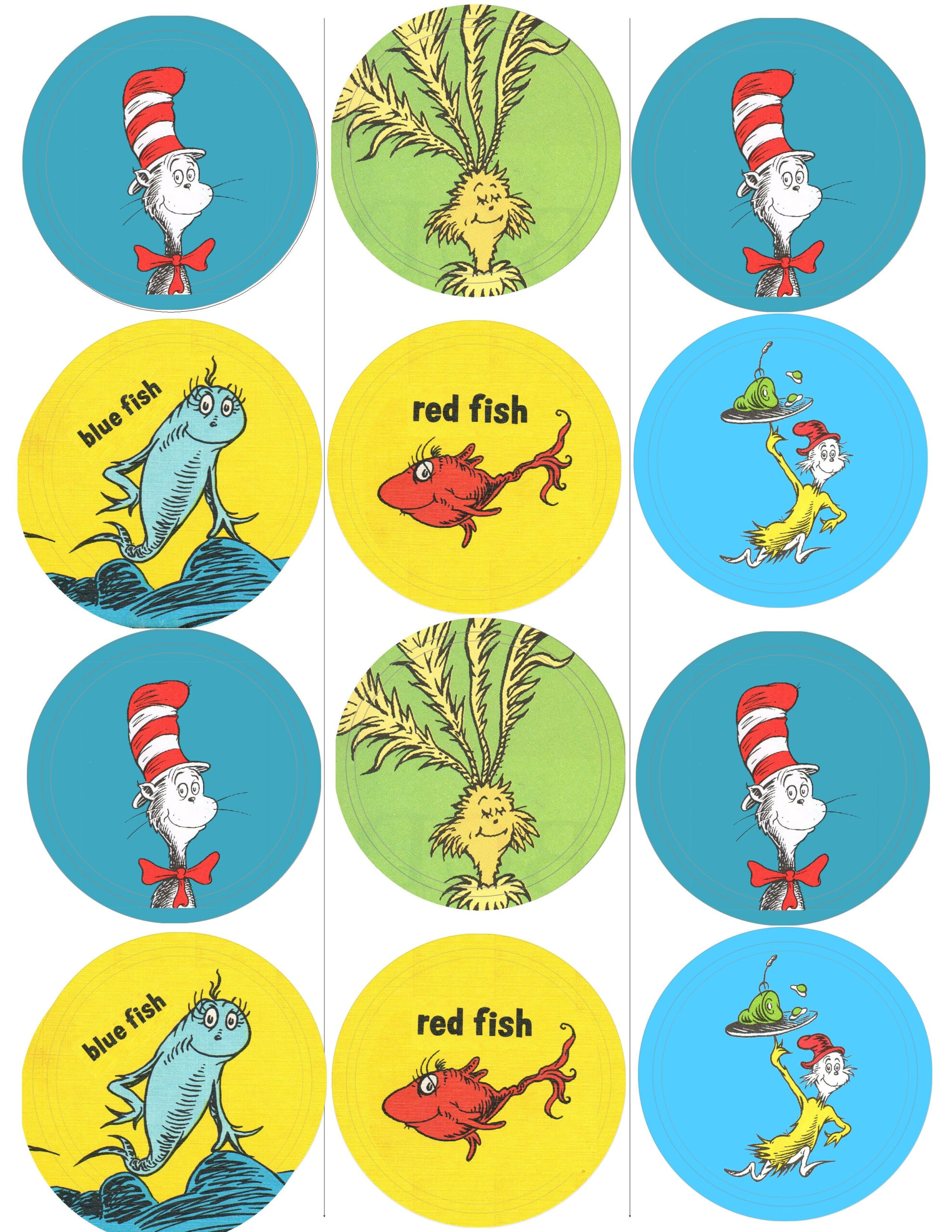 Free Dr Seuss Characters Printables - Free Printable with regard to Free Printable Dr Seuss Characters