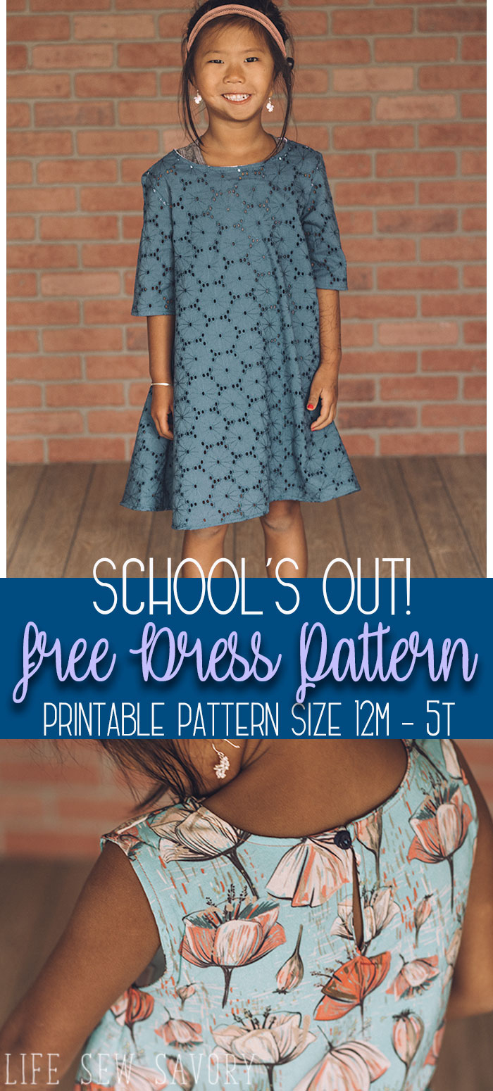 Free Dress Sewing Pattern For Girls - Life Sew Savory inside Free Printable Toddler Dress Patterns