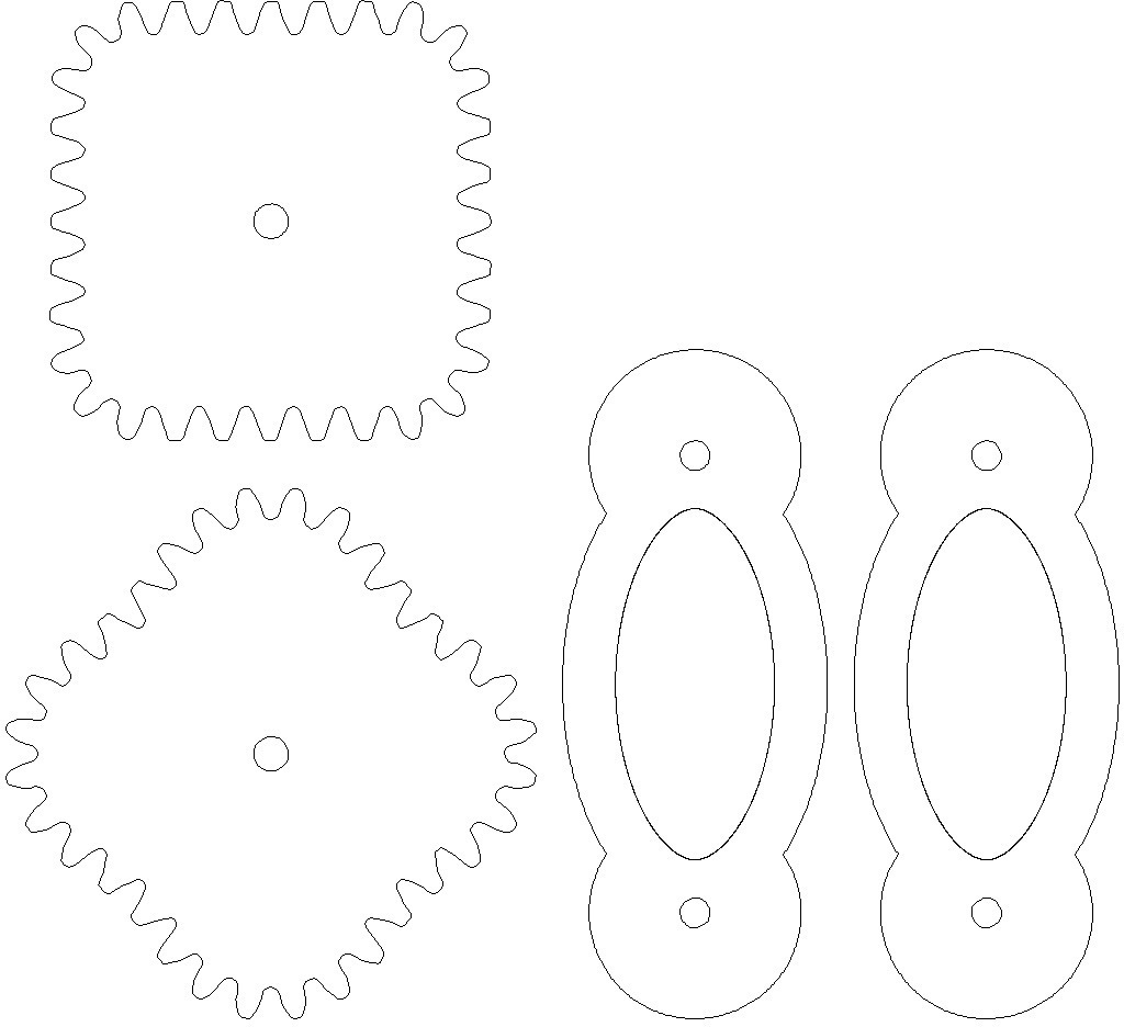 Free Dxf File Square Gears 🟪 ・Model To Download And 3D Print・Cults pertaining to Free Printable Gears