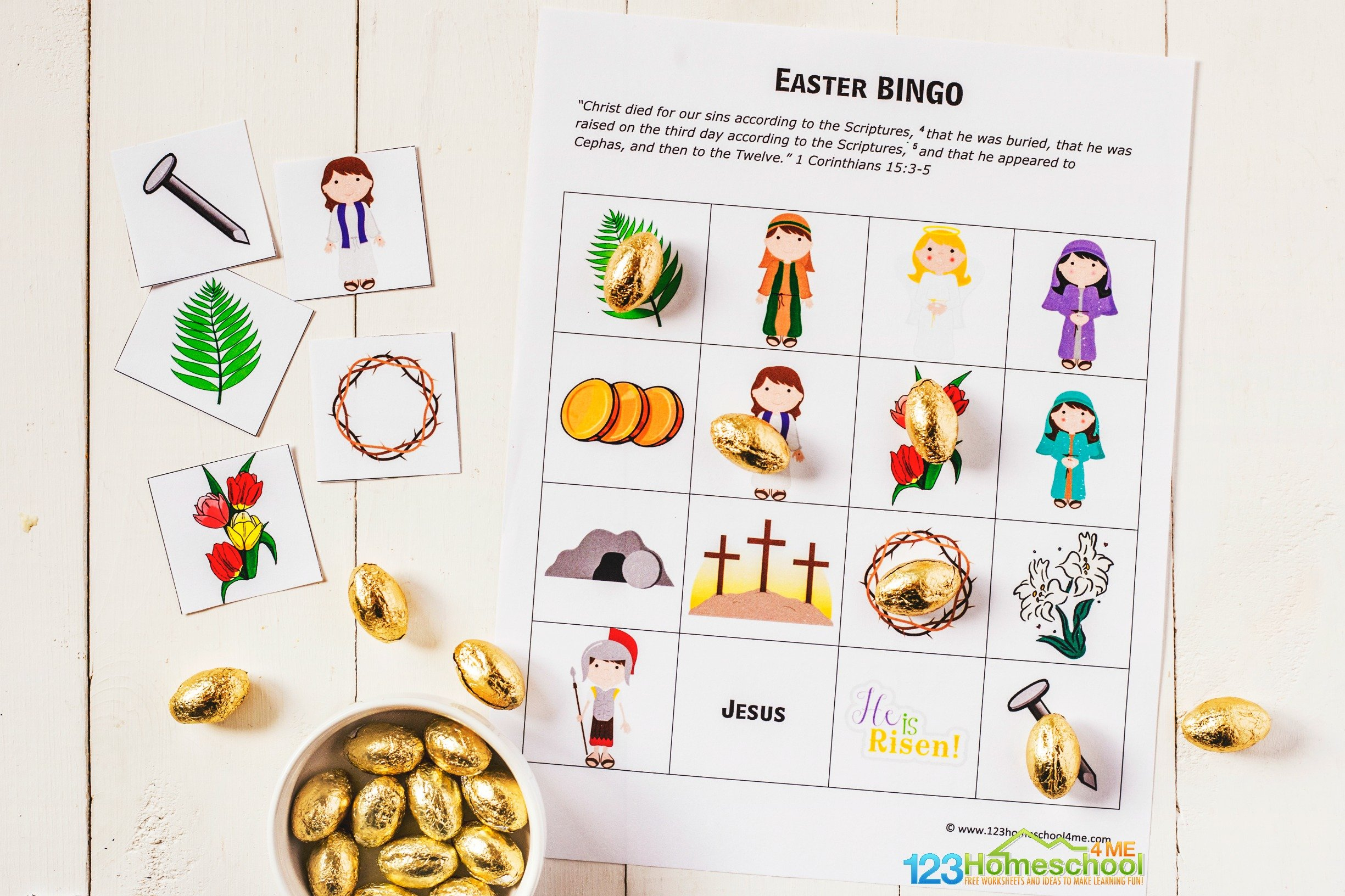 Free Easter Bingo Printable Game with regard to Free Printable Religious Easter Bingo Cards