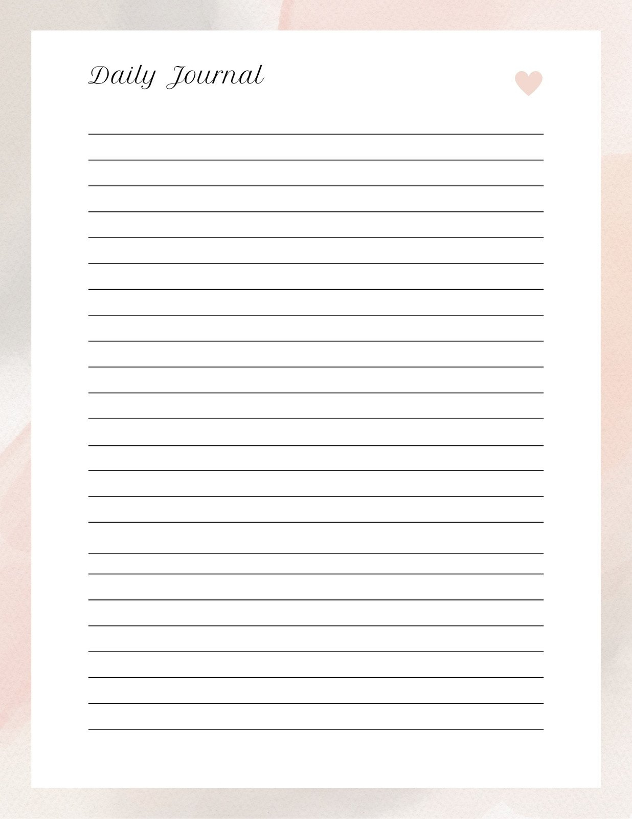 Free Editable And Printable Journal Templates | Canva with Free Printable Journal Pages Lined