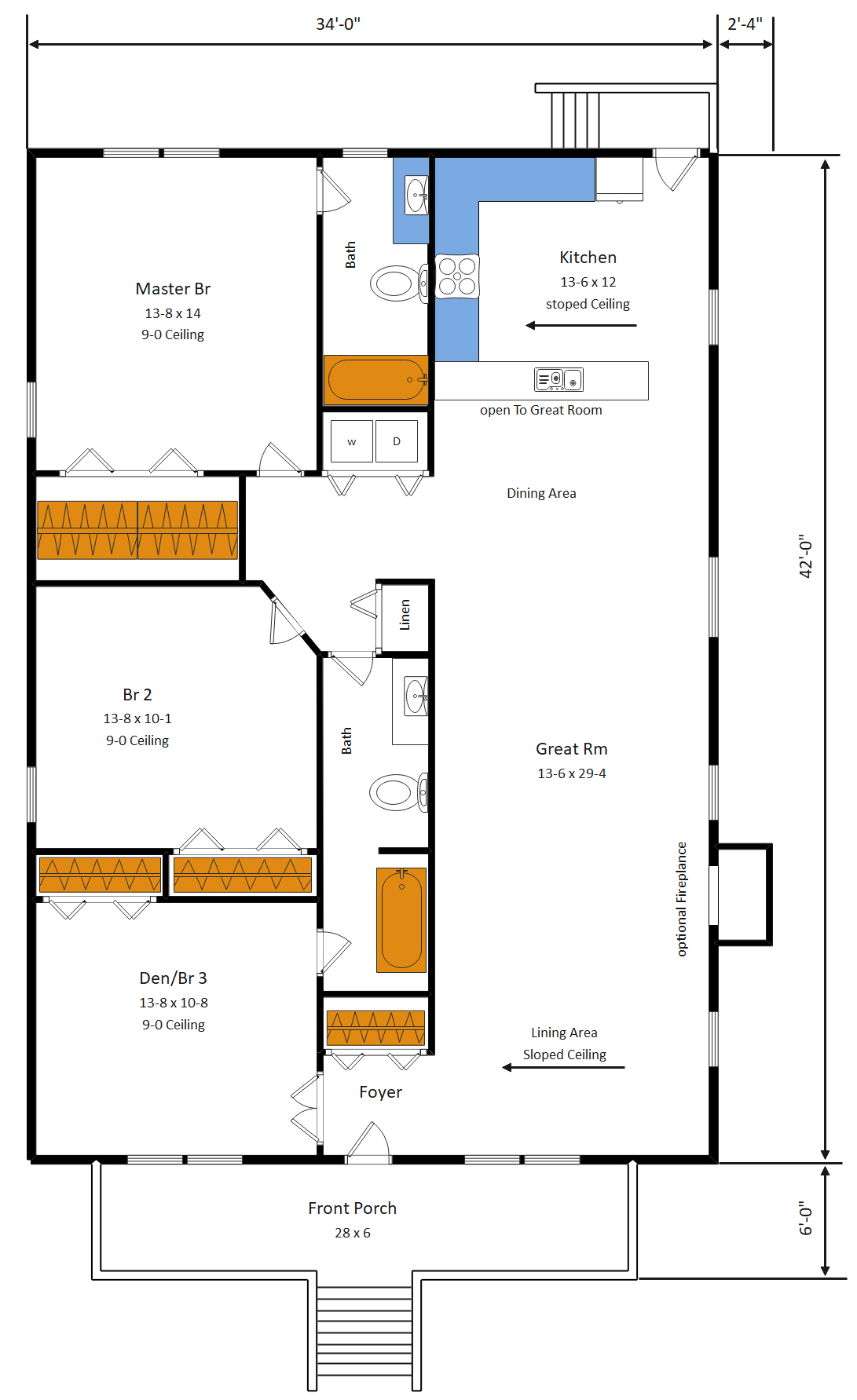 Free Editable House Plan Examples &amp;amp; Templates | Edrawmax throughout Free Printable Small House Plans