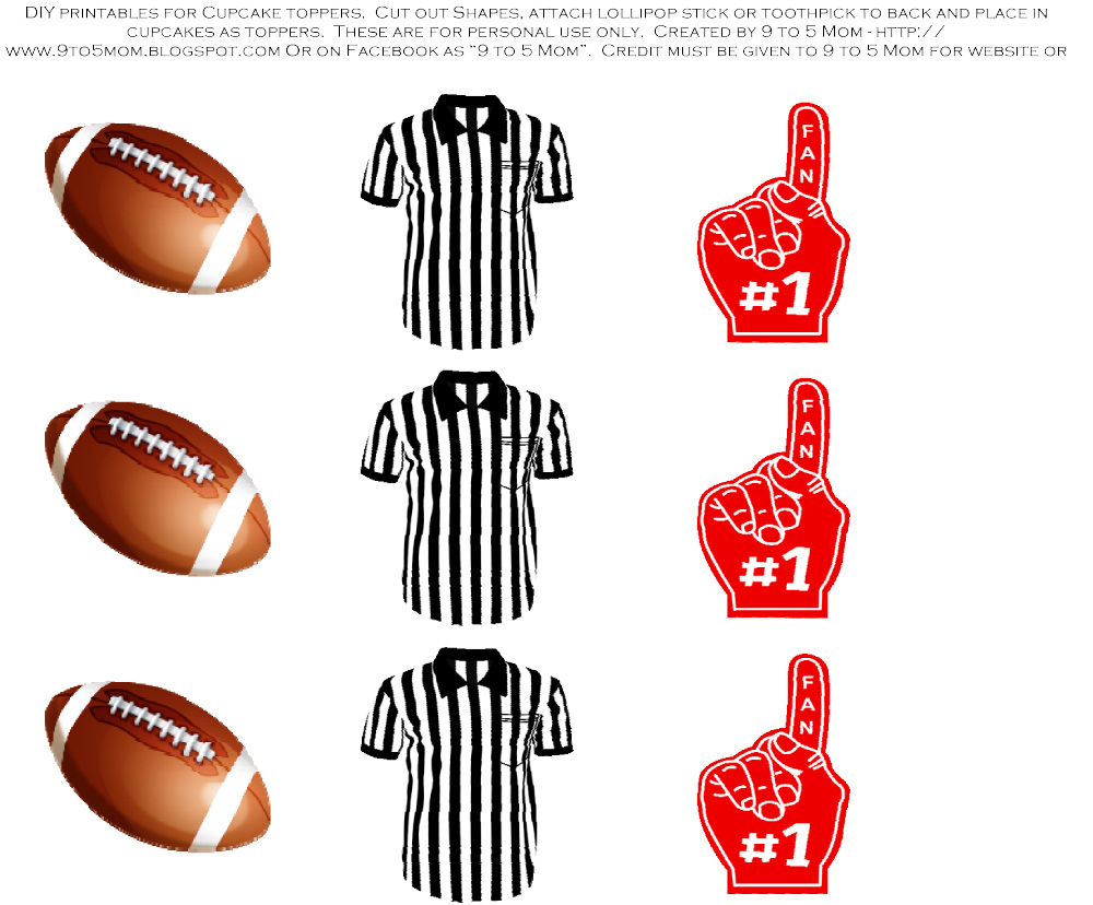 Free Football Tailgater Printables From 9 To 5 Mom | Catch My Party intended for Free Football Printables