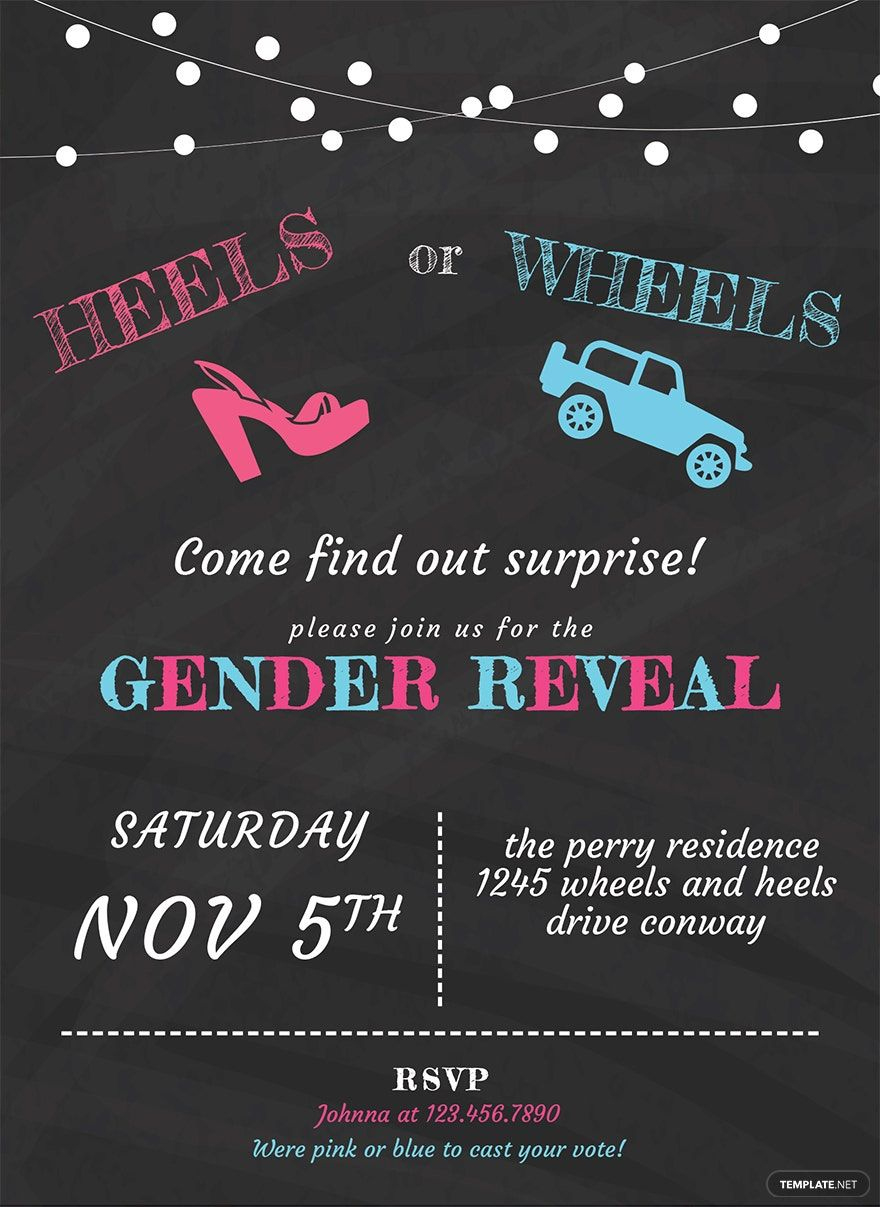 Free Gender Reveal Invitation Templates &amp;amp; Examples - Edit Online inside Free Printable Gender Reveal Templates