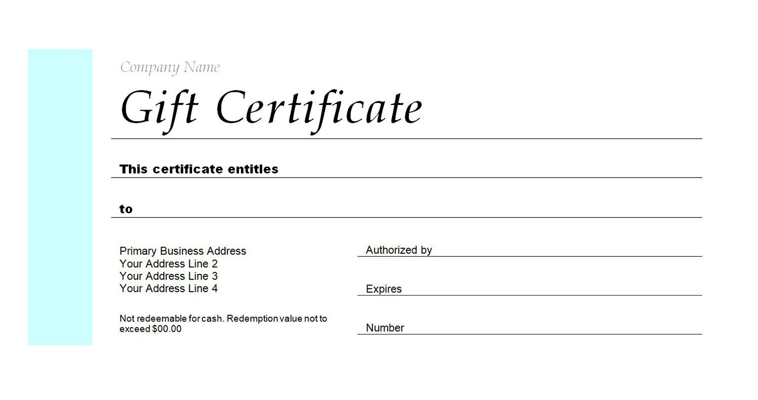 Free Gift Certificate Templates You Can Customize with Free Printable Gift Vouchers UK