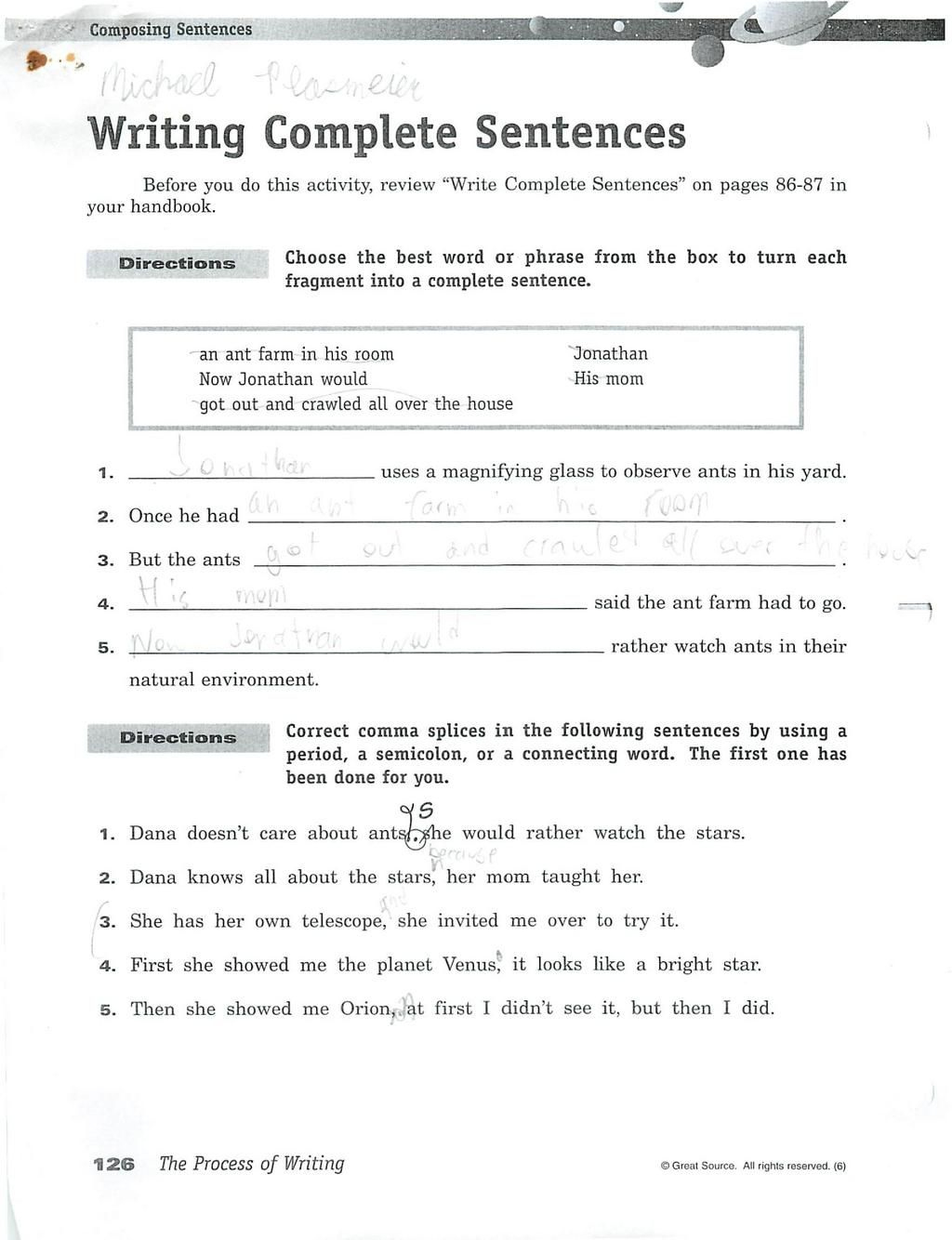 Free Grammar Worksheets 6Th Grade Pinterest - Saferbrowser Yahoo pertaining to 6Th Grade Writing Worksheets Printable Free