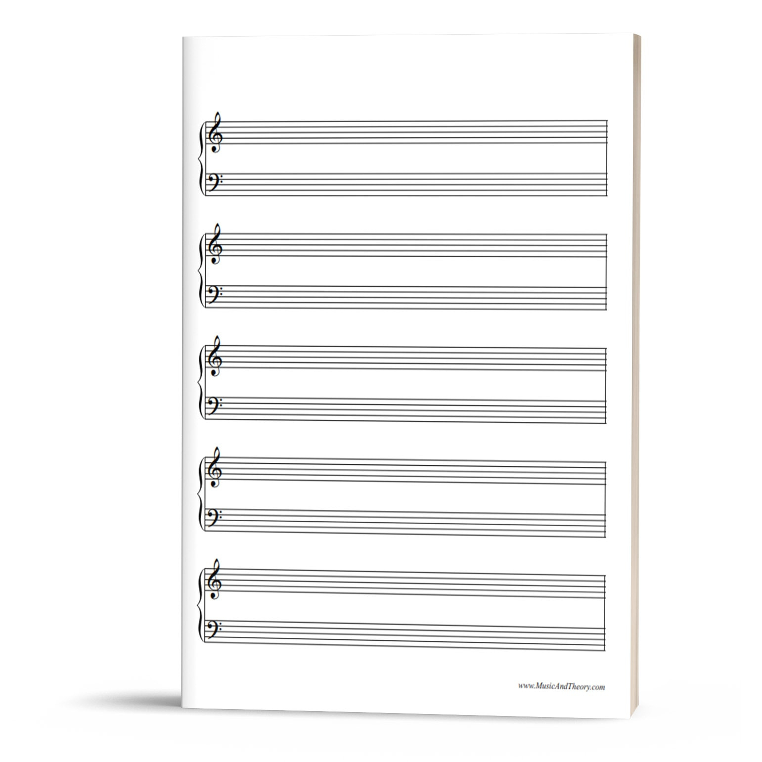 Free: Grand Staff Manuscript Paper (Music Staff Paper pertaining to Free Printable Grand Staff Paper