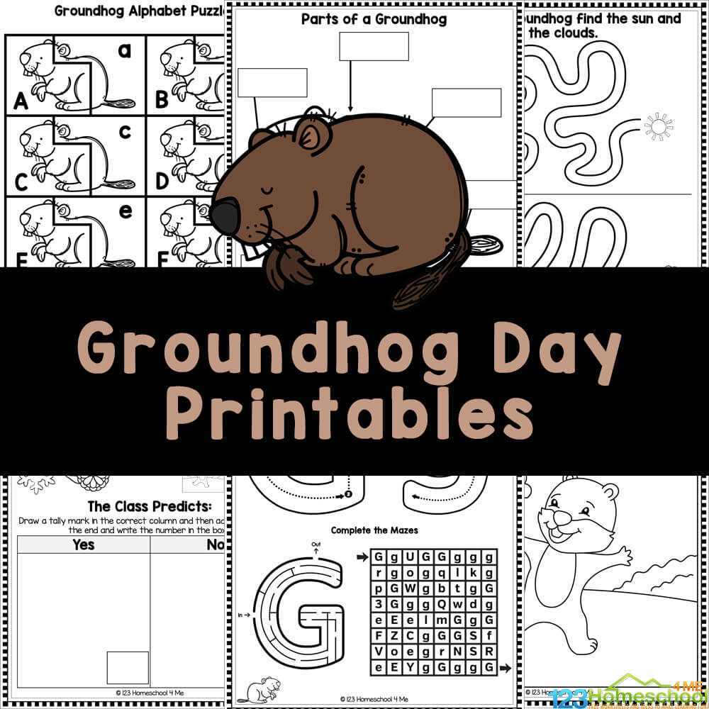 Free Groundhog Day Printables, Worksheets, &amp;amp; Fun! within Free Printable Groundhog Day Booklet