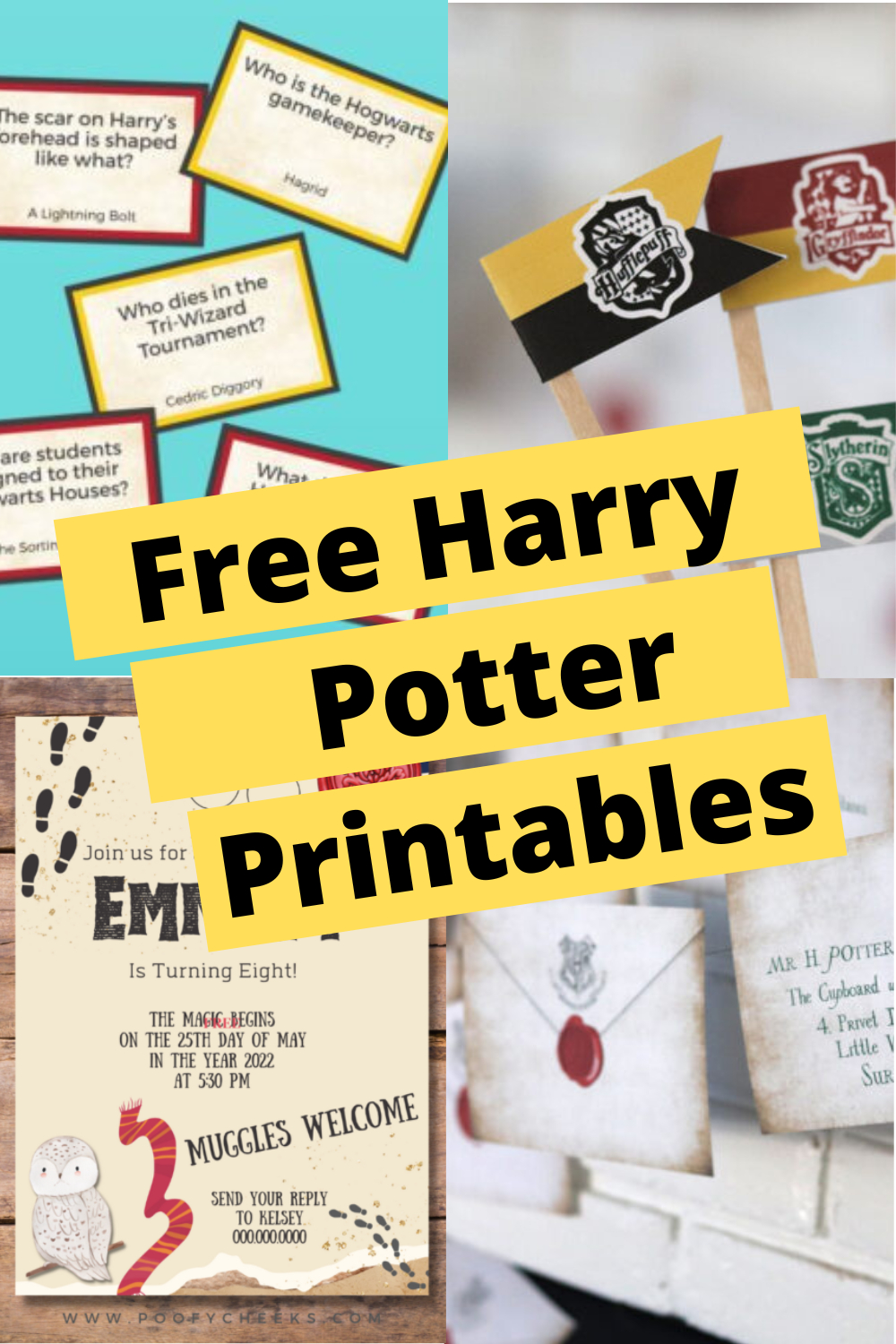 Free Harry Potter Party Printables - Poofy Cheeks within Harry Potter Printables Free