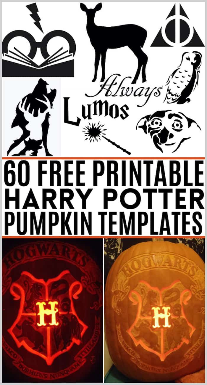 Free Harry Potter Pumpkin Templates! Download 60 Printable Harry inside Free Printable Harry Potter Pumpkin Carving Patterns