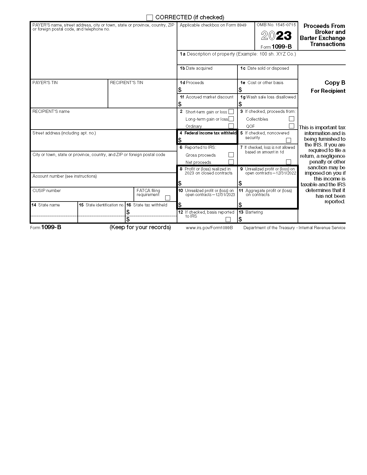 Free Irs 1099 Form - Pdf – Eforms for Free Printable 1099 Form