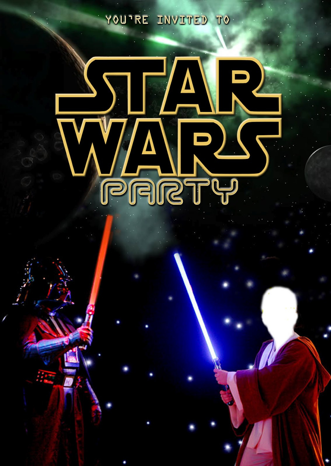 Free Kids Party Invitations: Star Wars Party Invitation (Self-Edit) intended for Star Wars Invitations Free Printable