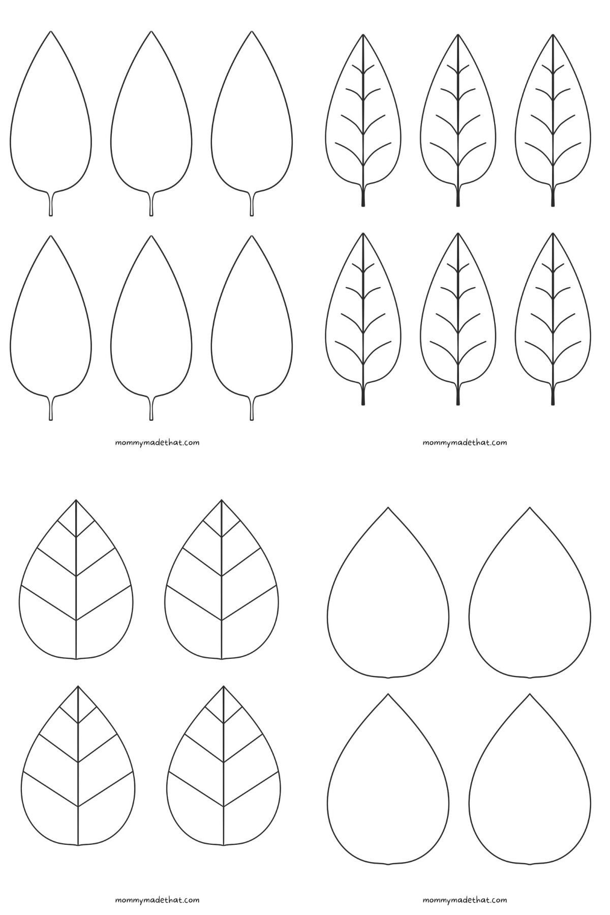 Free Leaf Templates &amp;amp; Outlines: Tons Of Printables!! | Leaf pertaining to Free Printable Leaves