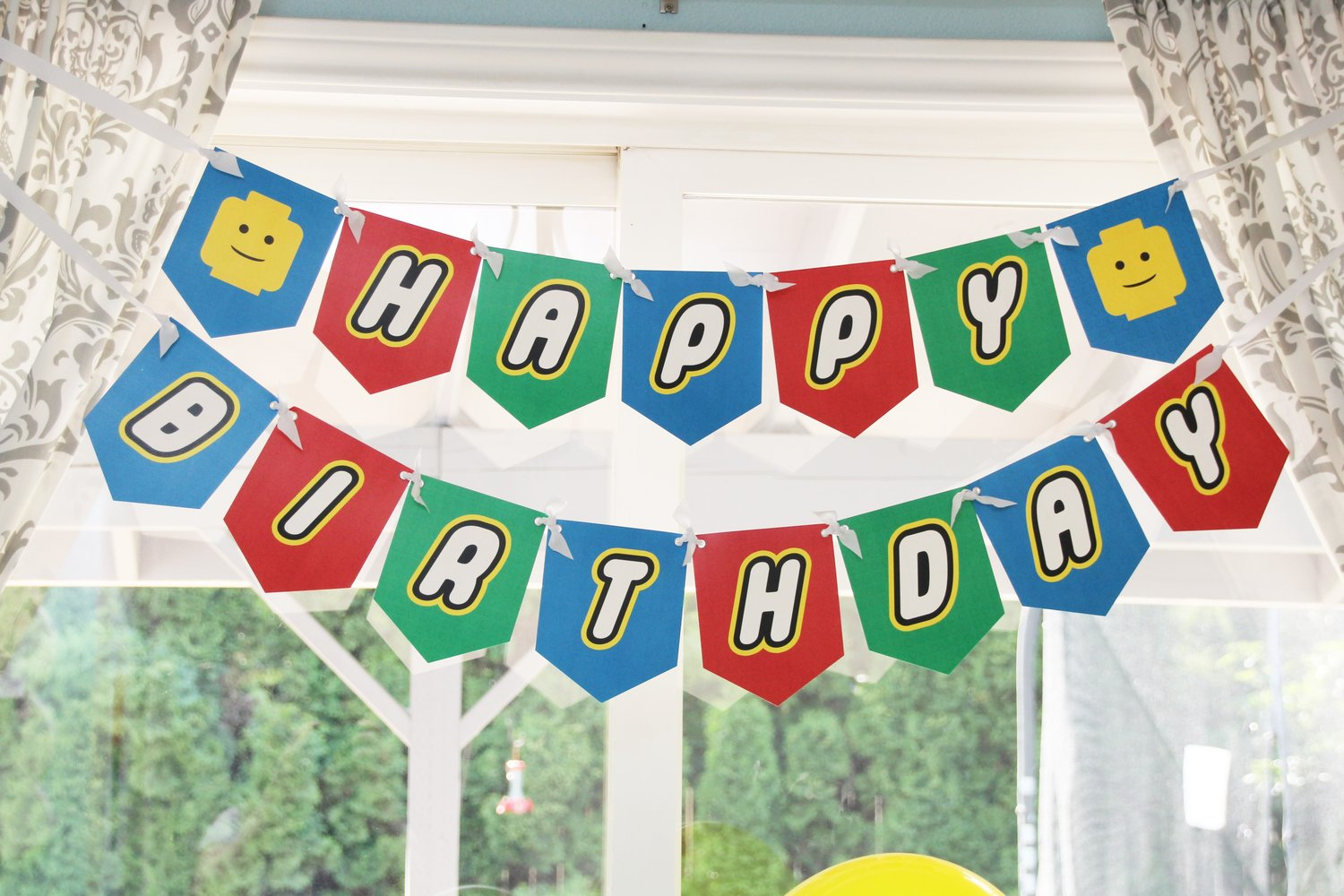 Free Lego Inspired Party Printable Decorations – Instant Download intended for Free Printable Lego Banner