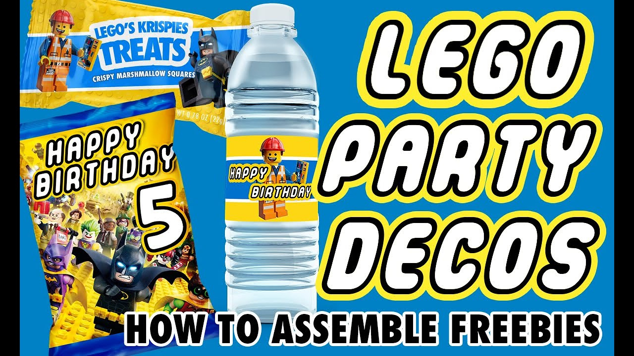 Free Lego Water Labels | Ellierosepartydesigns with Free Lego Water Bottle Printables