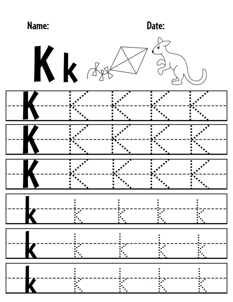 Free Letter K Worksheets For Preschool ⋆ The Hollydog Blog with Free Printable Letter K Worksheets