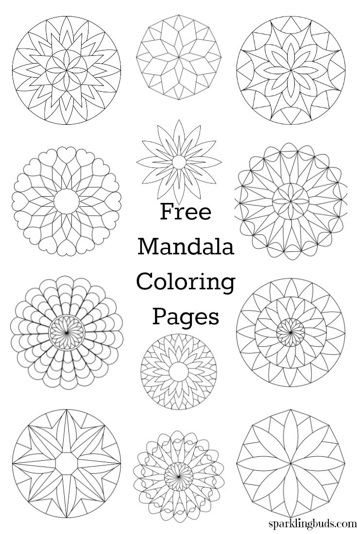 Free Mandala Coloring Pages | Mandala Coloring Pages, Mandala with Free Printable Mandala Patterns