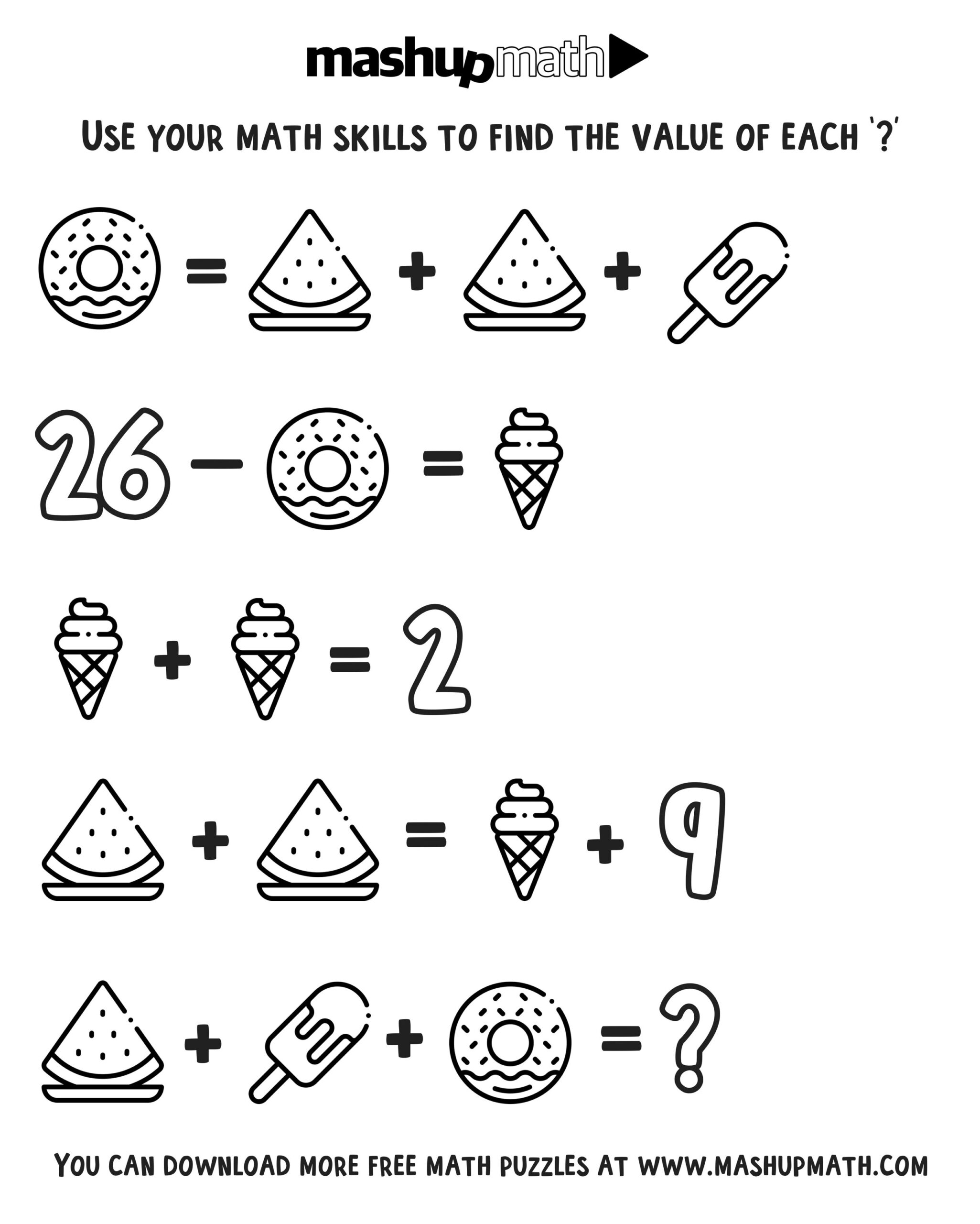 Free Math Coloring Worksheets For 3Rd And 4Th Grade — Mashup Math with Free Printable Fun Math Worksheets For 4Th Grade