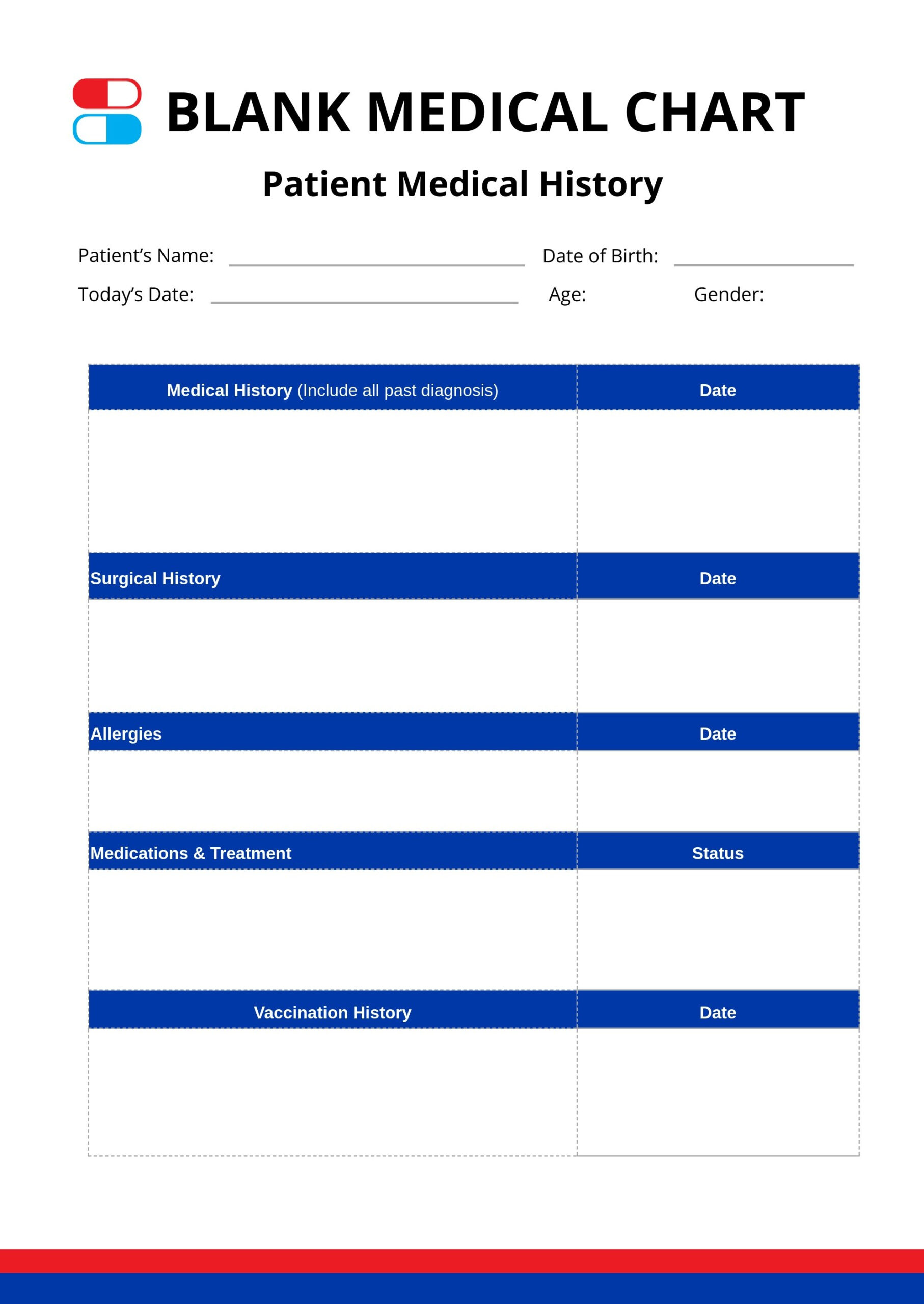 Free Medical Chart Templates &amp;amp; Examples - Edit Online &amp;amp; Download for Free Printable Medical Chart Forms