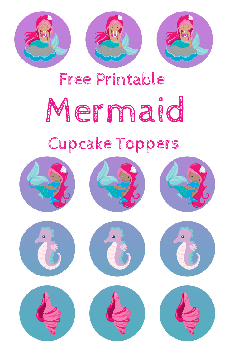 Free Mermaid Cupcake Toppers, Print Out And Pimp Your Cupcakes regarding Free Printable Mermaid Cupcake Toppers