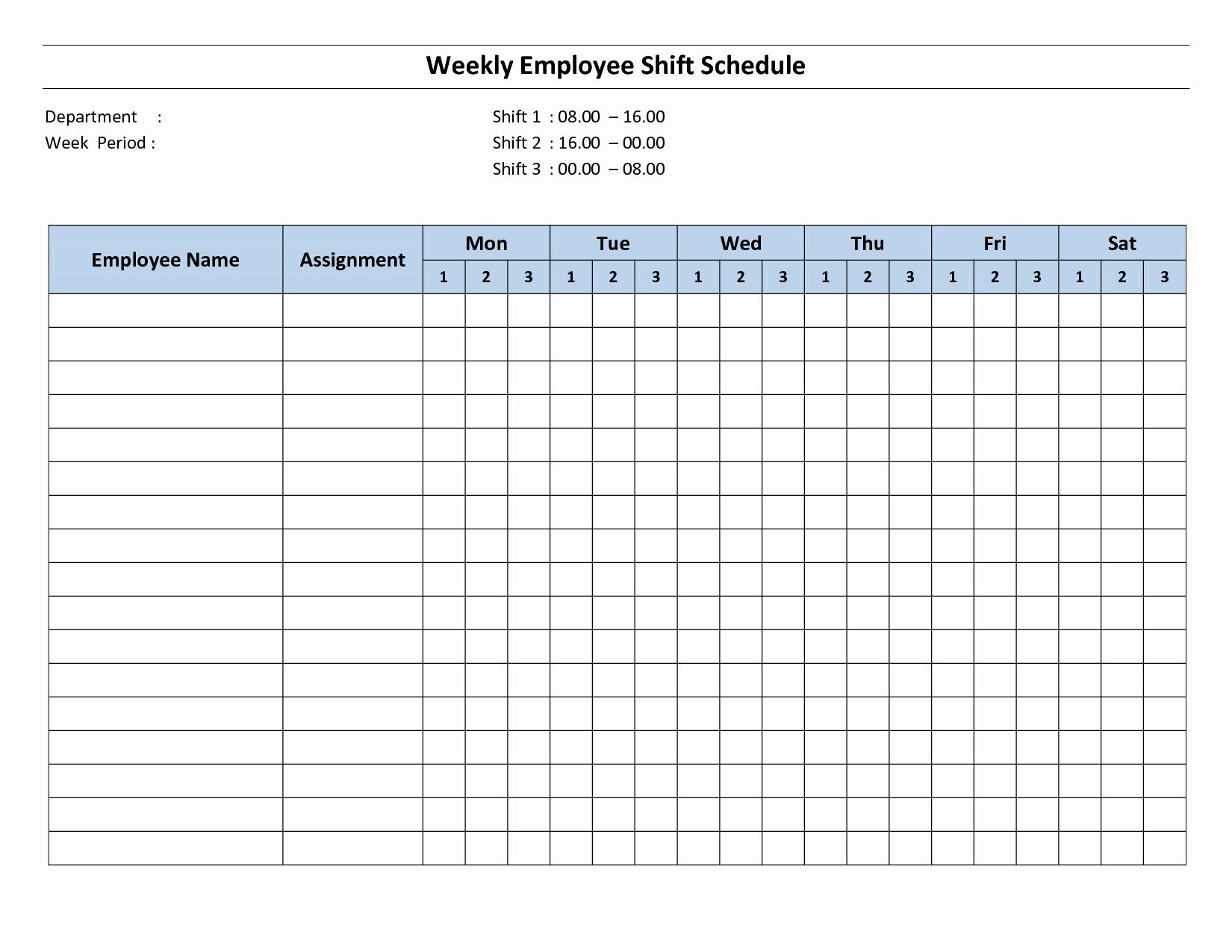 Free Monthly Employee Schedule Template Luxury Free Printable in Free Printable Monthly Work Schedule Template