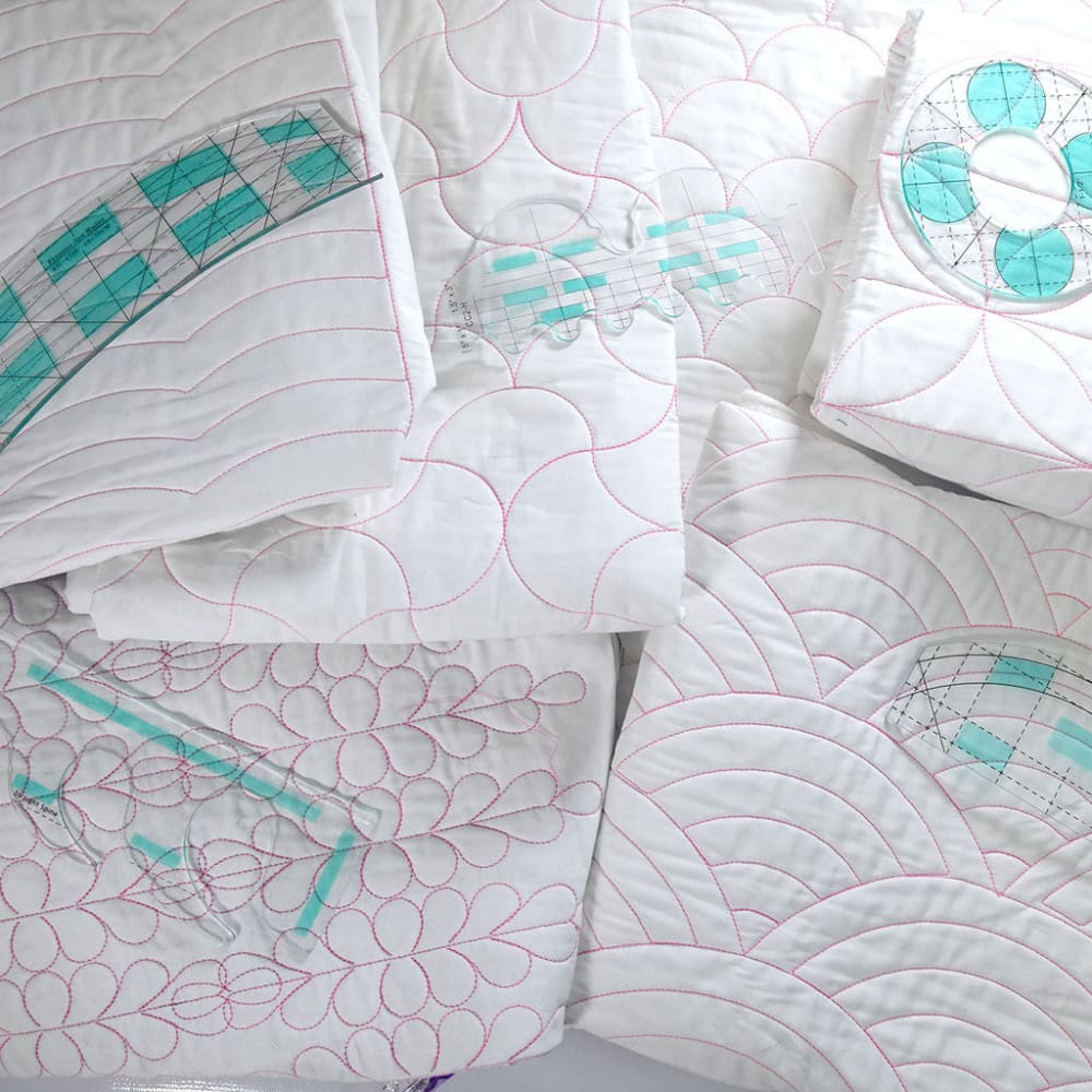 Free Motion Quilting Template And Rulers Set - Sewingsarah with Printable Free Motion Quilting Templates