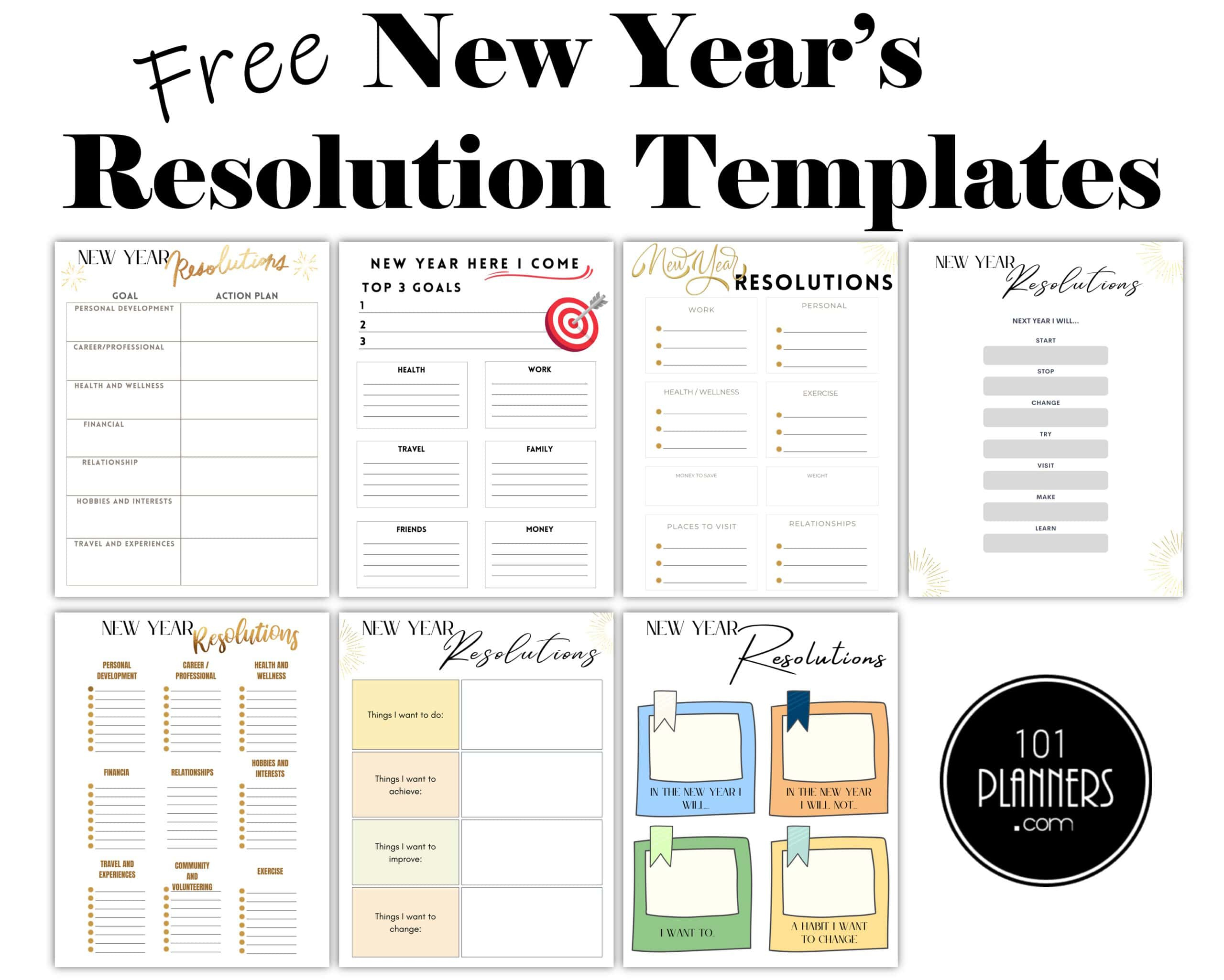 Free New Year&amp;#039;S Resolution Template in Free New Year&amp;amp;#039;S Resolution Printables