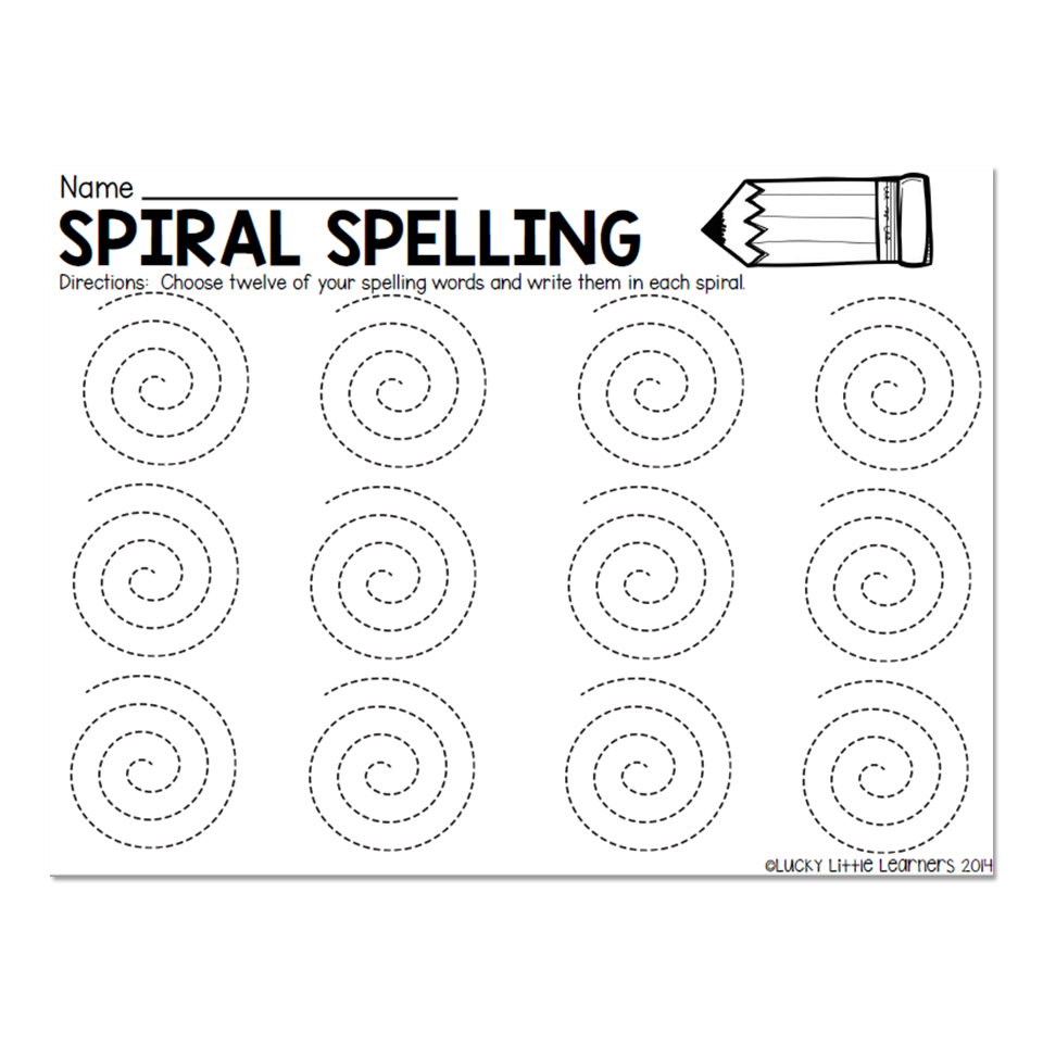 Free No Prep Spelling Worksheets - Lucky Little Learners regarding Free Printable Spelling Practice Worksheets