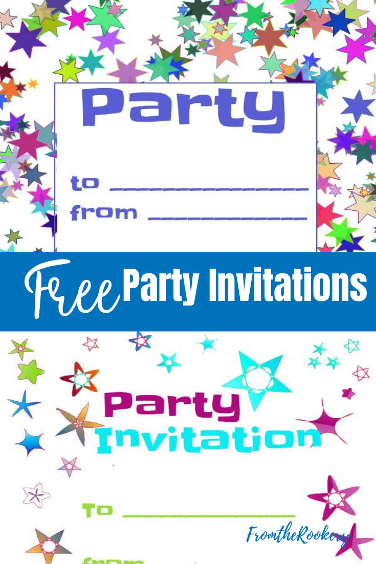 Free Party Invitations - Printable Invitation Templates in Free Printable Event Invitations