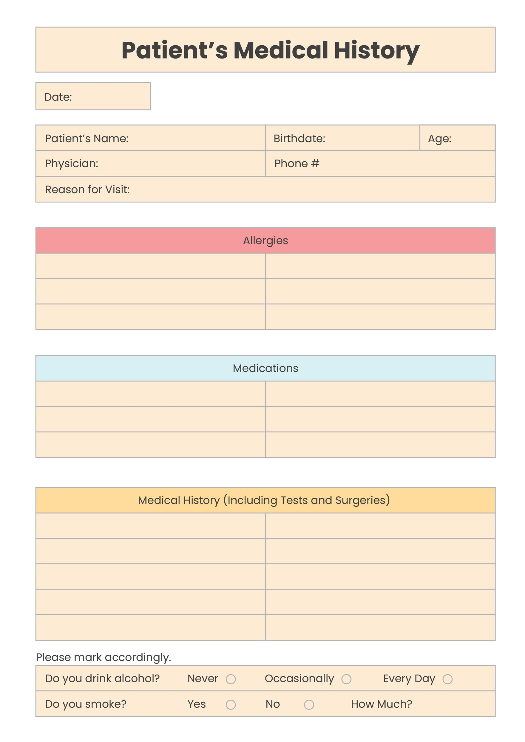 Free Patient Chart Templates &amp;amp; Examples - Edit Online &amp;amp; Download for Free Printable Medical Chart Forms