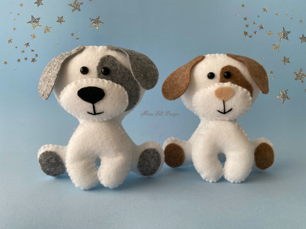 Free Pattern And Stepstep Tutorial – Cute Dog - Miss Felt Designs with regard to Dog Sewing Patterns Free Printable