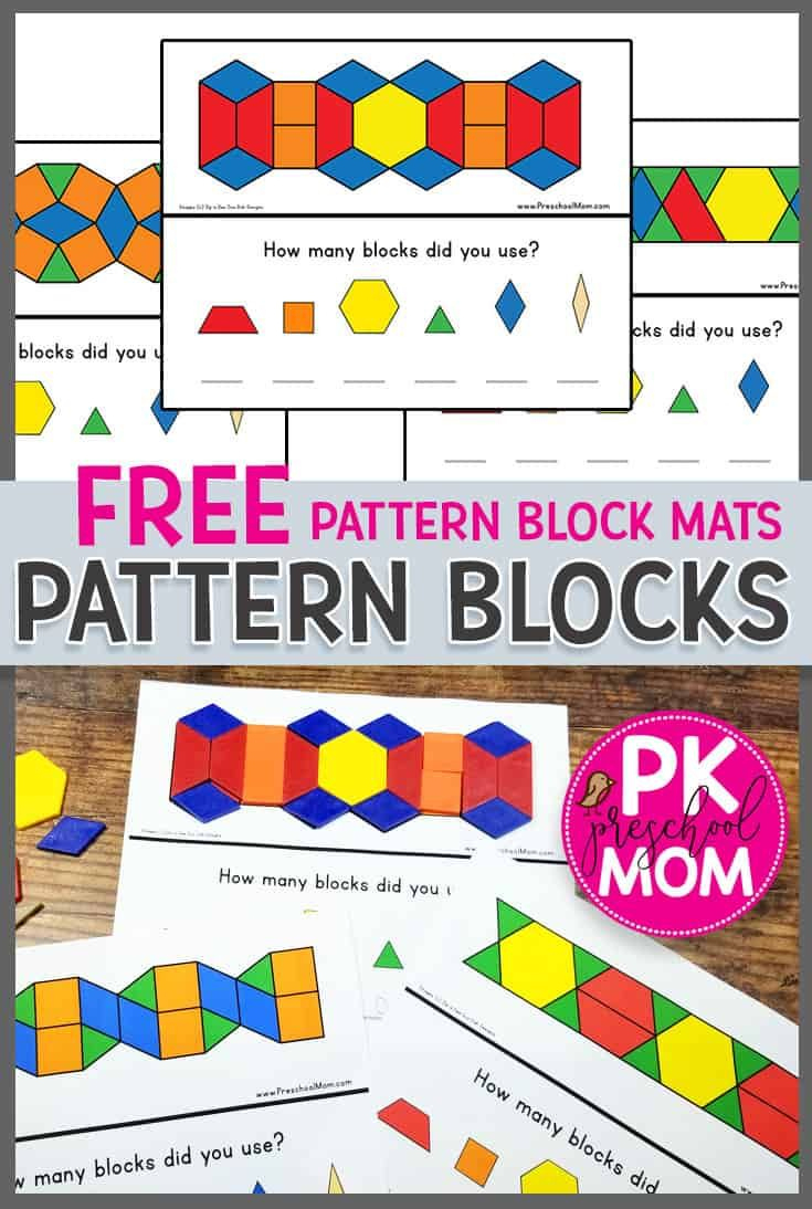 Free Pattern Block Mats | Math Centers Kindergarten, Pattern inside Free Printable Math Centers