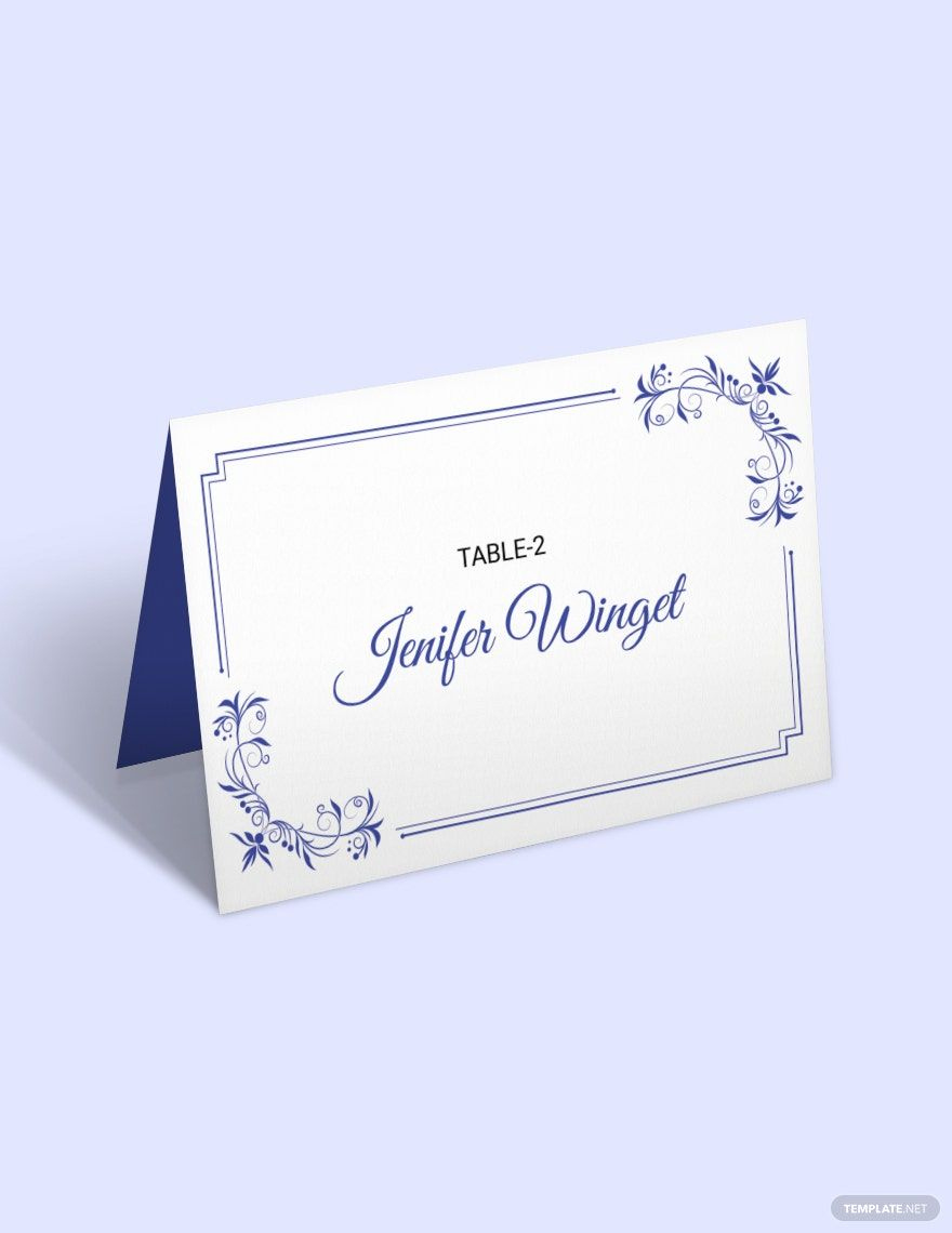 Free Place Card Templates &amp;amp; Examples - Edit Online &amp;amp; Download within Free Printable Place Cards Template