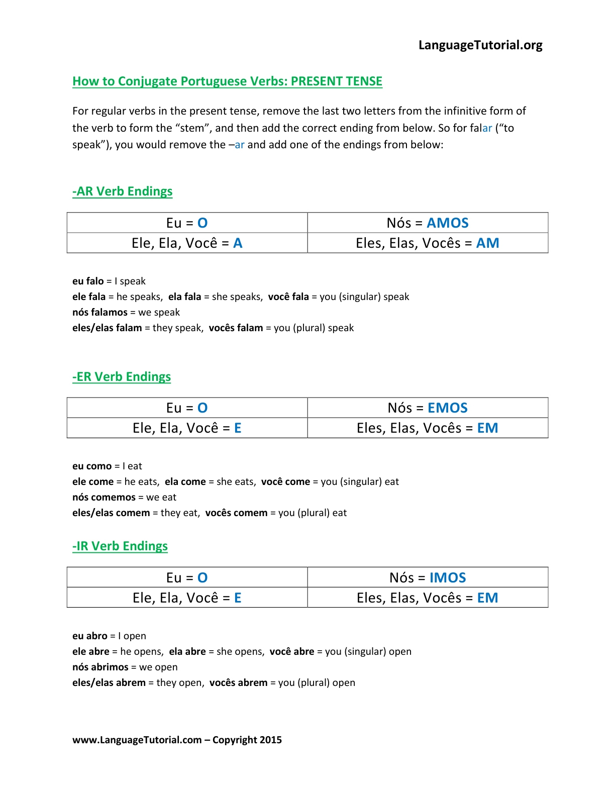 Free Portuguese Worksheets - Online &amp;amp; Printable inside Free Printable Portuguese Worksheets