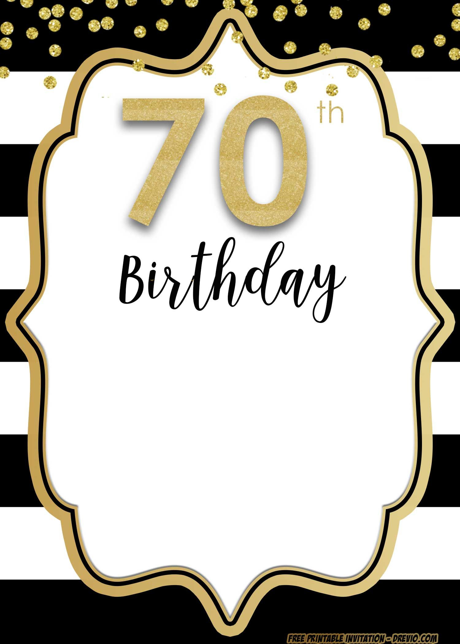 Free Printable 70Th Invitation Templates - Updated | 70Th Birthday within Free Printable 70Th Birthday Party Invitations