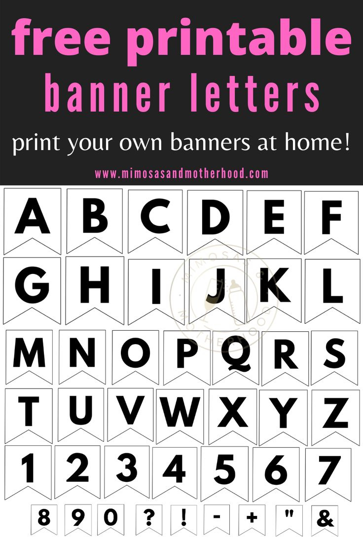 Free Printable Abc Banner Letters Template intended for Free Printable Abc Banner