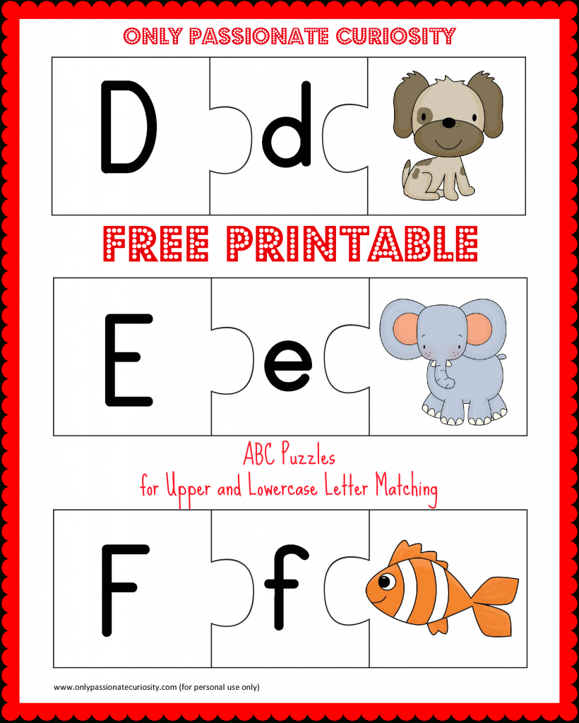 Free Printable Abc Puzzles | Abc Puzzle, Abc Printables, Alphabet for Free Printable Alphabet Puzzles