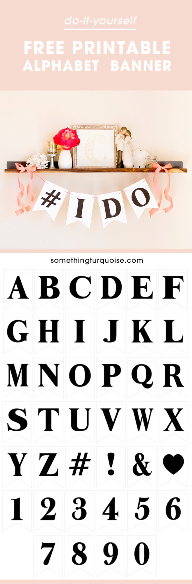 Free Printable Alphabet And Number Banner! Adorable! for Free Printable Abc Banner