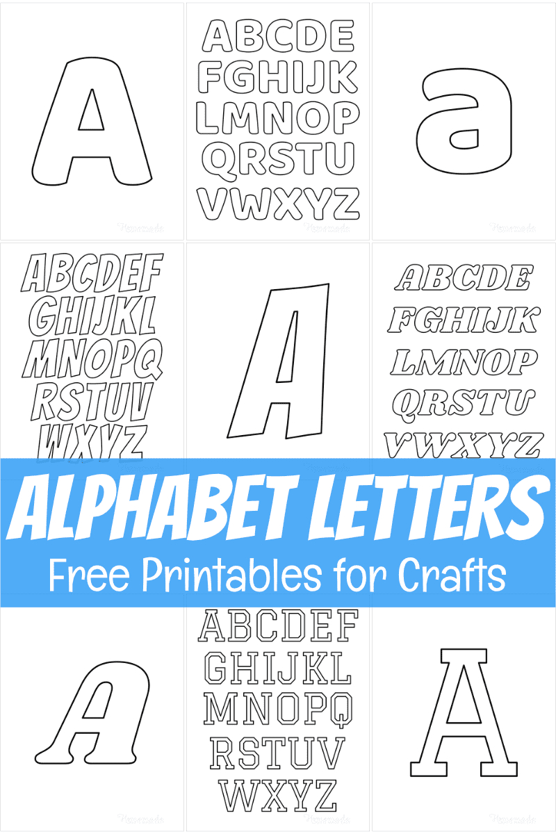 Free Printable Alphabet Letters For Crafts for Free Printable 8 Inch Letters